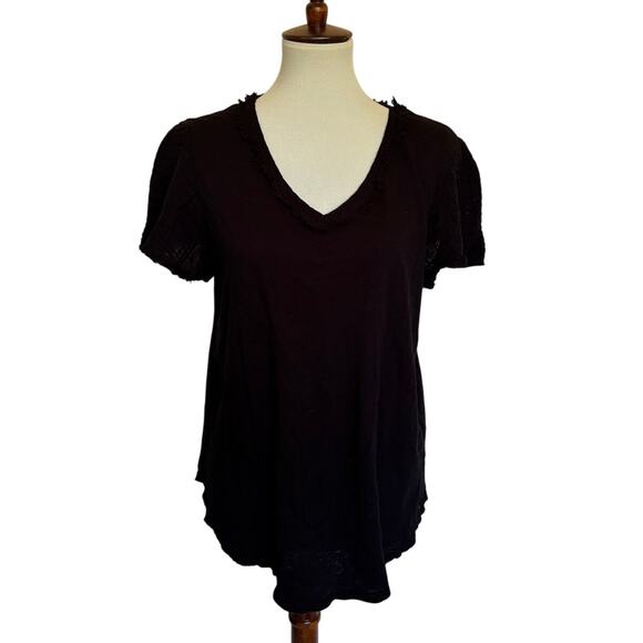 Michael Stars Tate Fabric Mix Tee - Picture 2 of 5